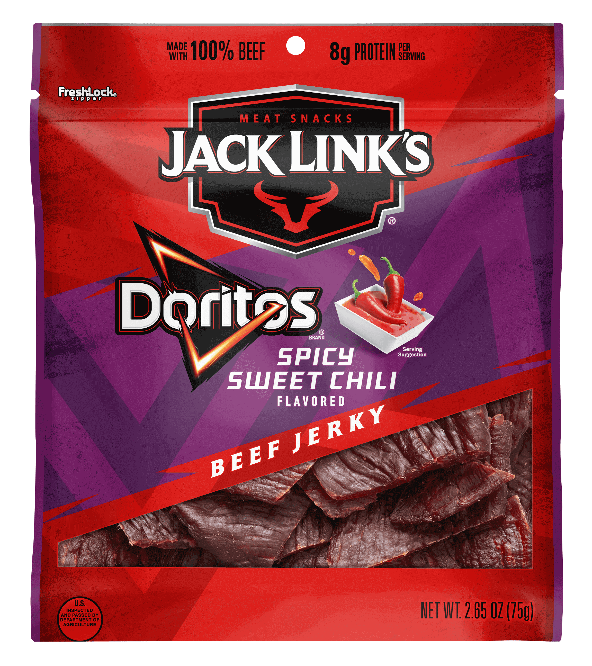 SPICY SWEET CHILI FLAVORED BEEF JERKY